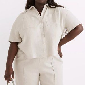 NWOT Madewell Breezewoven Beachside Shirttail Top